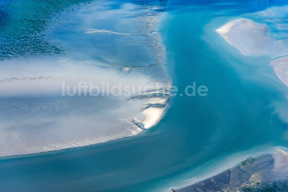 Luftbild Pellworm - Wattenmeer der Nordsee- Küste in Pellworm im Bundesland Schleswig-Holstein