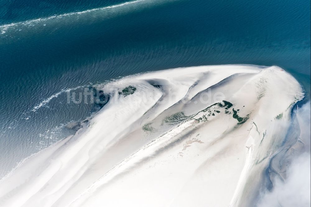 Luftaufnahme Pellworm - Wattenmeer der Nordsee- Küste in Pellworm im Bundesland Schleswig-Holstein