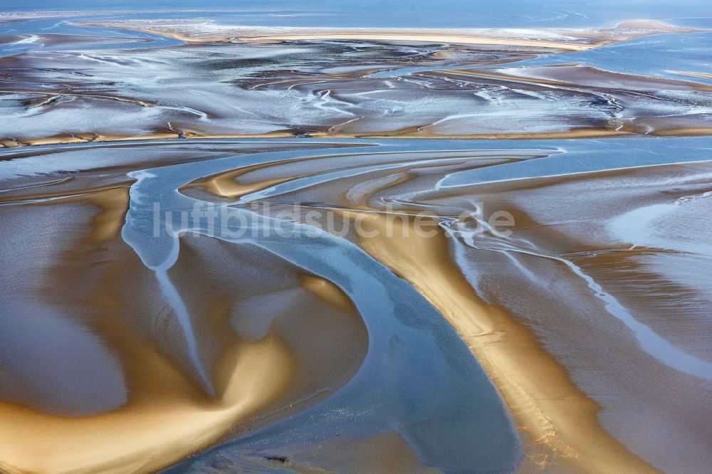 Luftbild Hedwigenkoog - Wattenmeer der Nordsee- Küste in Sankt Peter-Ording im Bundesland Schleswig-Holstein