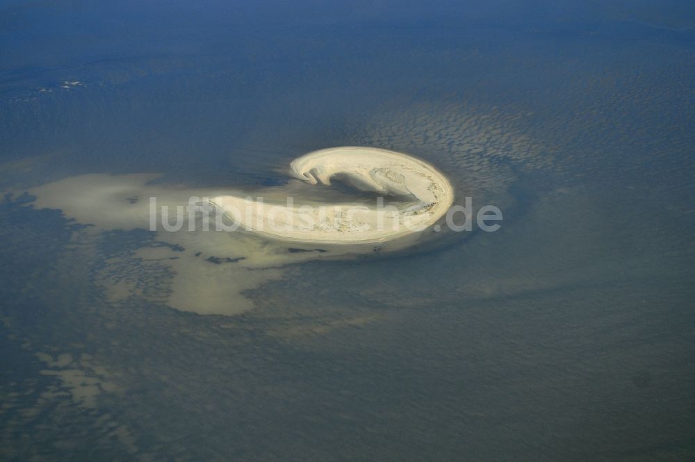 Usquert aus der Vogelperspektive: Wattenmeer der Nordsee- Küste in Usquert in Niederlande