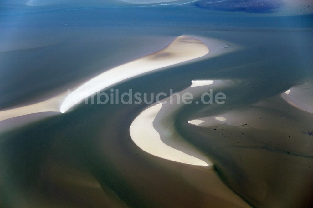 Luftbild Terschelling - Wattlandschaft vor der Insel Terschelling in den Niederlanden