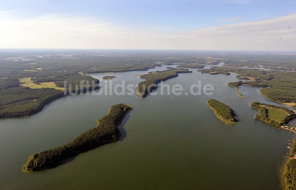 Luftaufnahme Ko?cierzyna / Berent - Wdzidensee in der Woiwodschaft Pommern