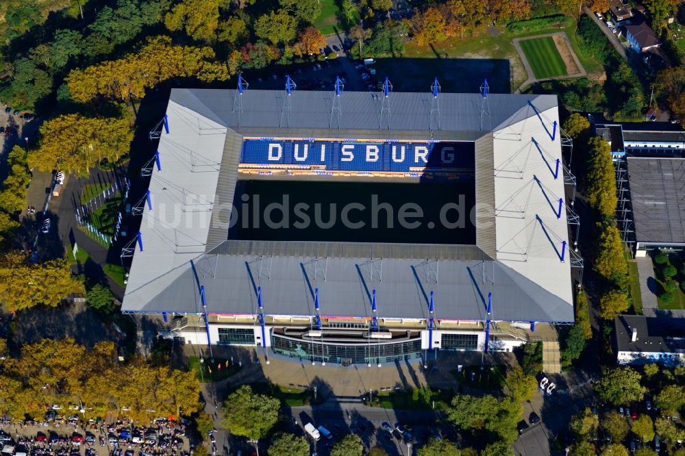 Luftbild Duisburg - Wedau Sportpark mit der Schauinsland-Reisen-Arena ( ehemals Wedaustadion ) in Duisburg im Bundesland Nordrhein-Westfalen