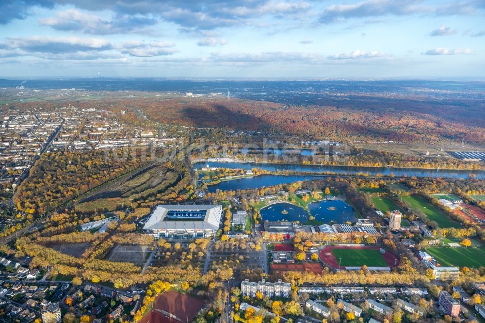 Luftbild Duisburg - Wedau Sportpark mit der Schauinsland-Reisen-Arena ( ehemals Wedaustadion ) in Duisburg im Bundesland Nordrhein-Westfalen