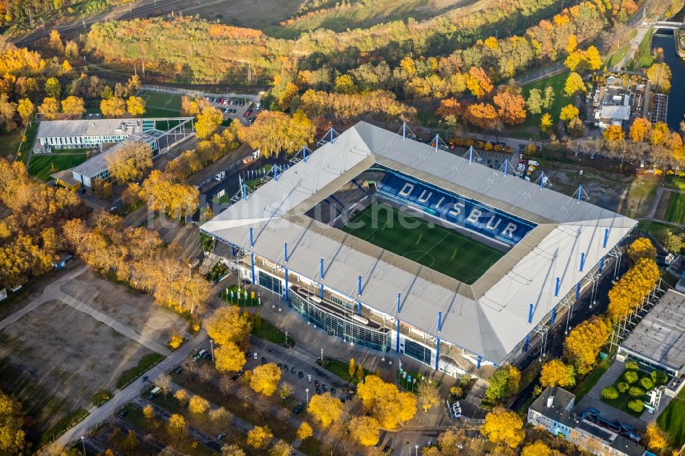 Luftaufnahme Duisburg - Wedau Sportpark mit der Schauinsland-Reisen-Arena ( ehemals Wedaustadion ) in Duisburg im Bundesland Nordrhein-Westfalen