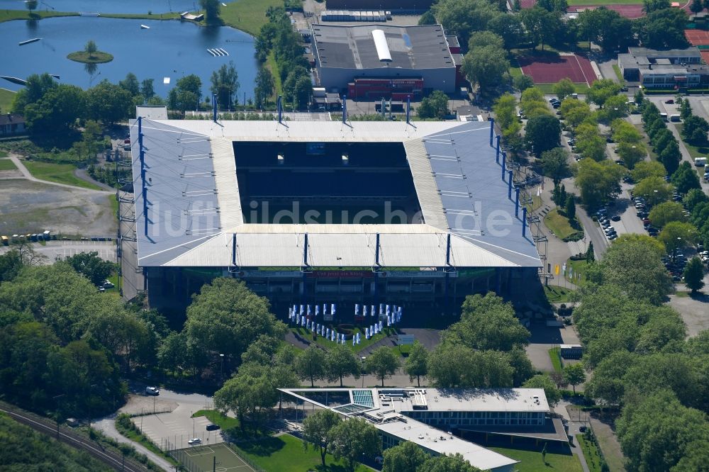 Luftaufnahme Duisburg - Wedau Sportpark mit der Schauinsland-Reisen-Arena ( ehemals Wedaustadion ) in Duisburg im Bundesland Nordrhein-Westfalen