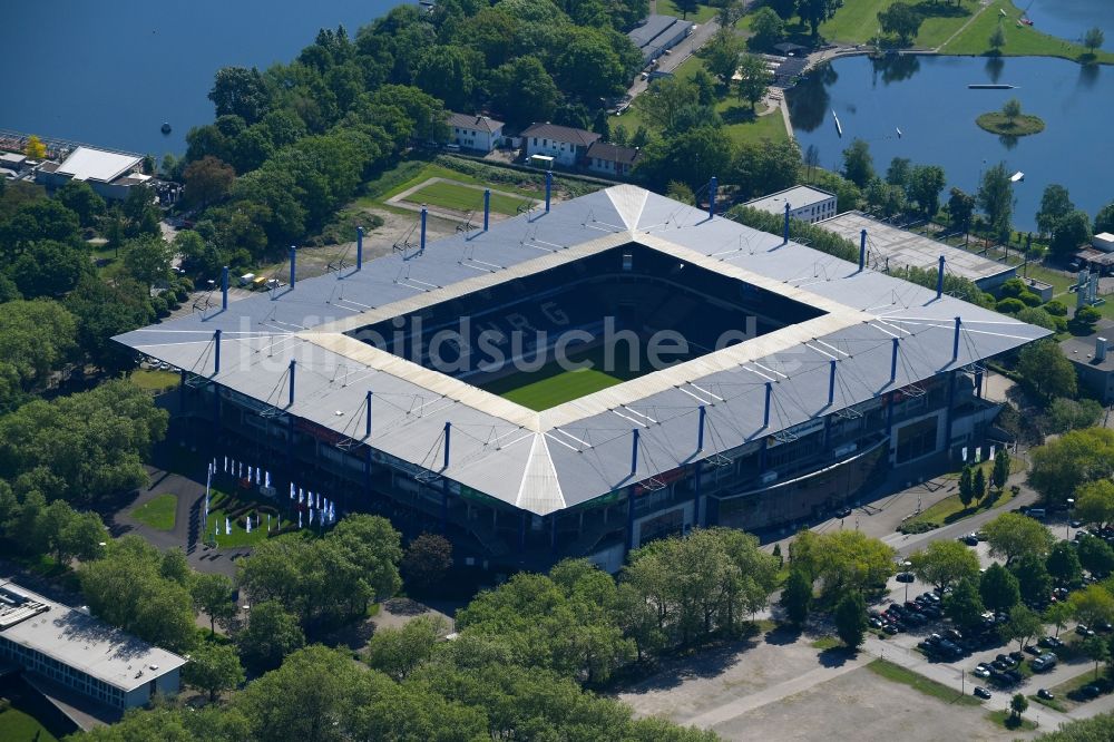 Luftaufnahme Duisburg - Wedau Sportpark mit der Schauinsland-Reisen-Arena ( ehemals Wedaustadion ) in Duisburg im Bundesland Nordrhein-Westfalen