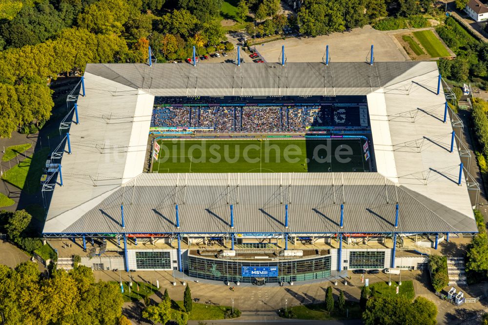 Luftbild Duisburg - Wedau Sportpark mit der Schauinsland-Reisen-Arena ( ehemals Wedaustadion ) in Duisburg im Bundesland Nordrhein-Westfalen