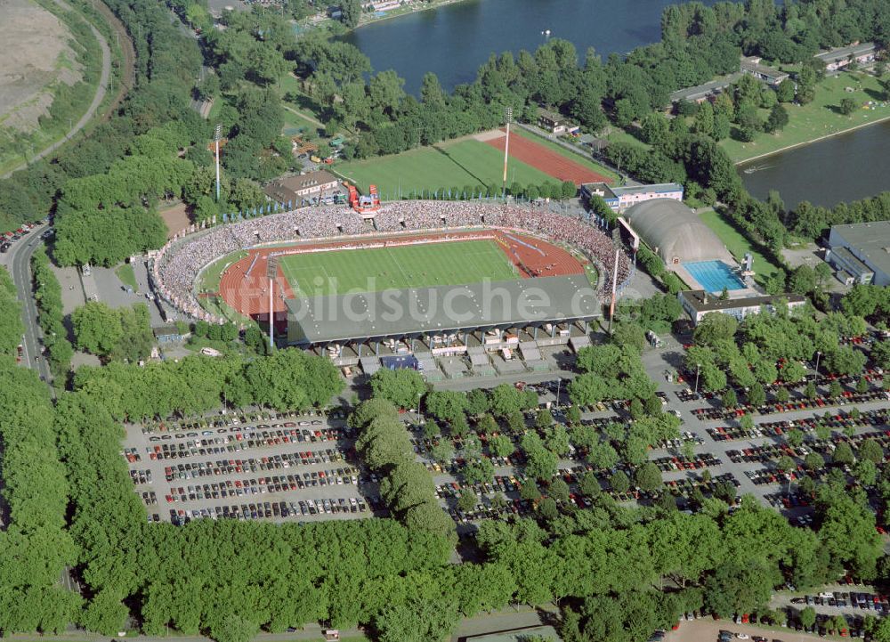 Luftaufnahme Duisburg - Wedaustadion in Duisburg