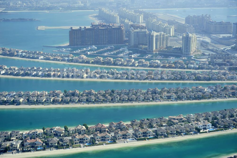 Luftbild Dubai - Wedel der Palm Jumeirah in Dubai