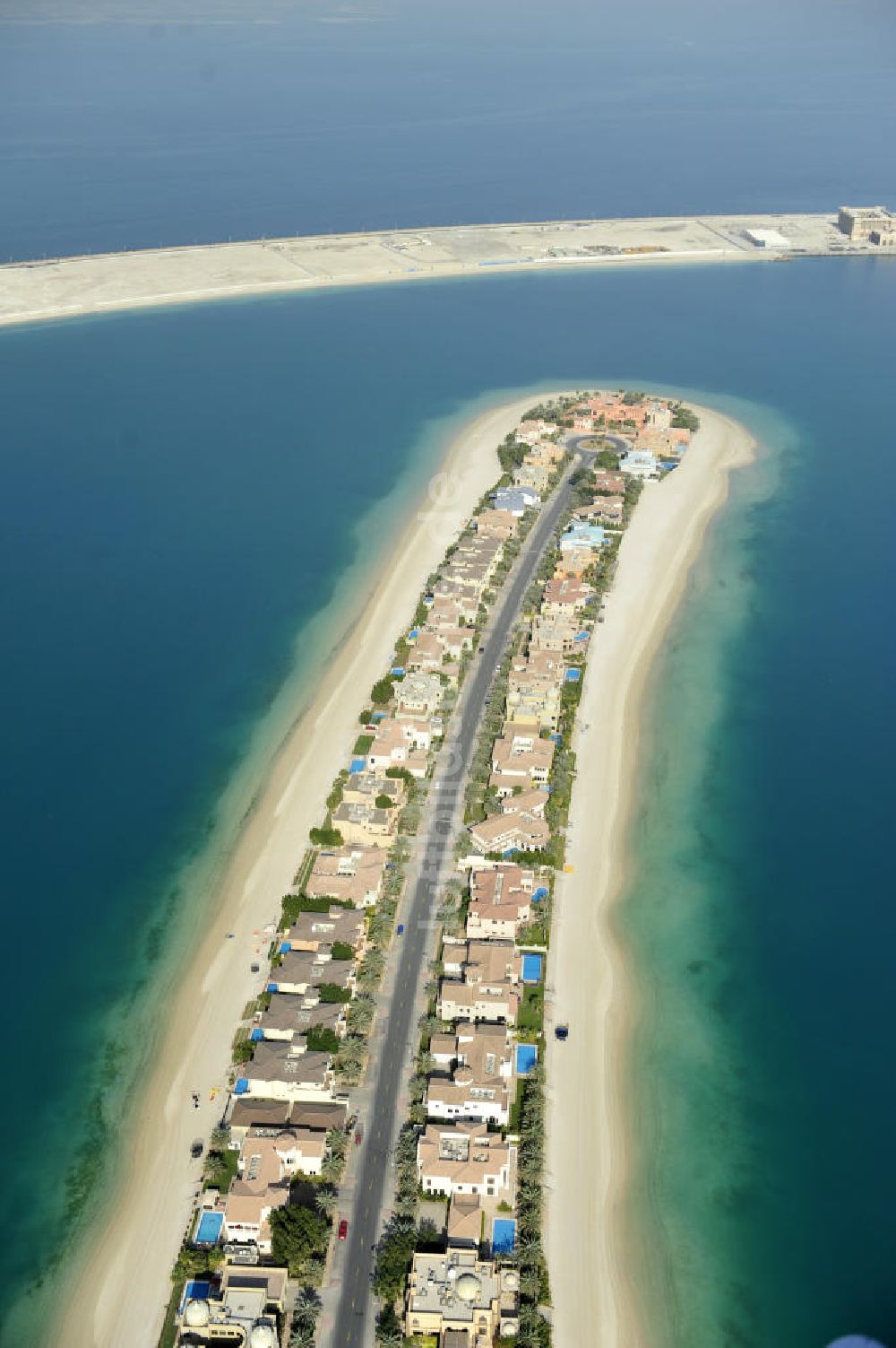 Dubai aus der Vogelperspektive: Wedel E der Palm Jumeirah in Dubai