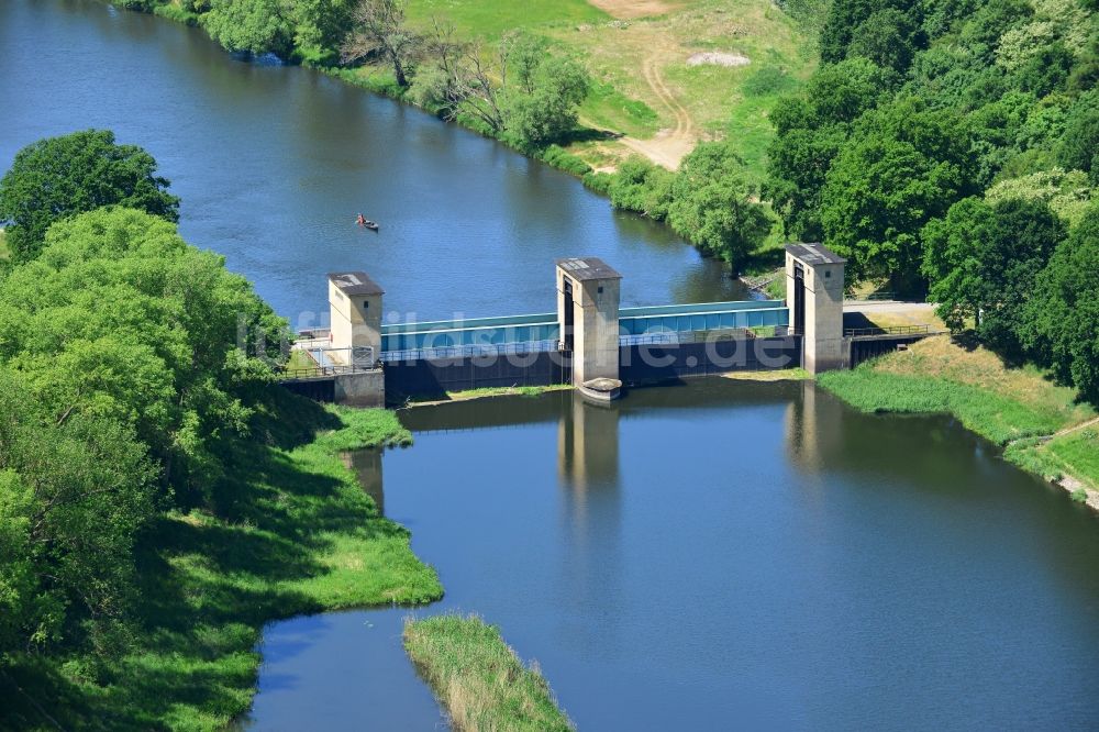 Luftbild Quitzöbel - Wehrgruppe Quitzöbel zwischen Elbe und Havel im Bundesland Brandenburg / Sachsen-Anhalt