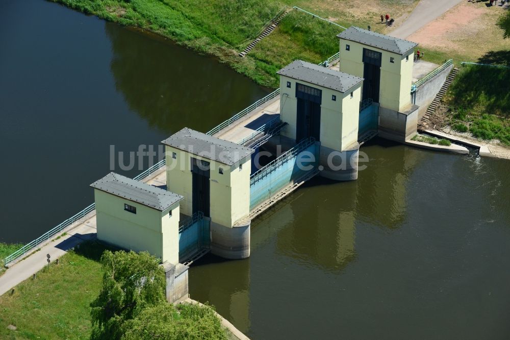 Luftbild Quitzöbel - Wehrgruppe Quitzöbel zwischen Elbe und Havel im Bundesland Brandenburg / Sachsen-Anhalt