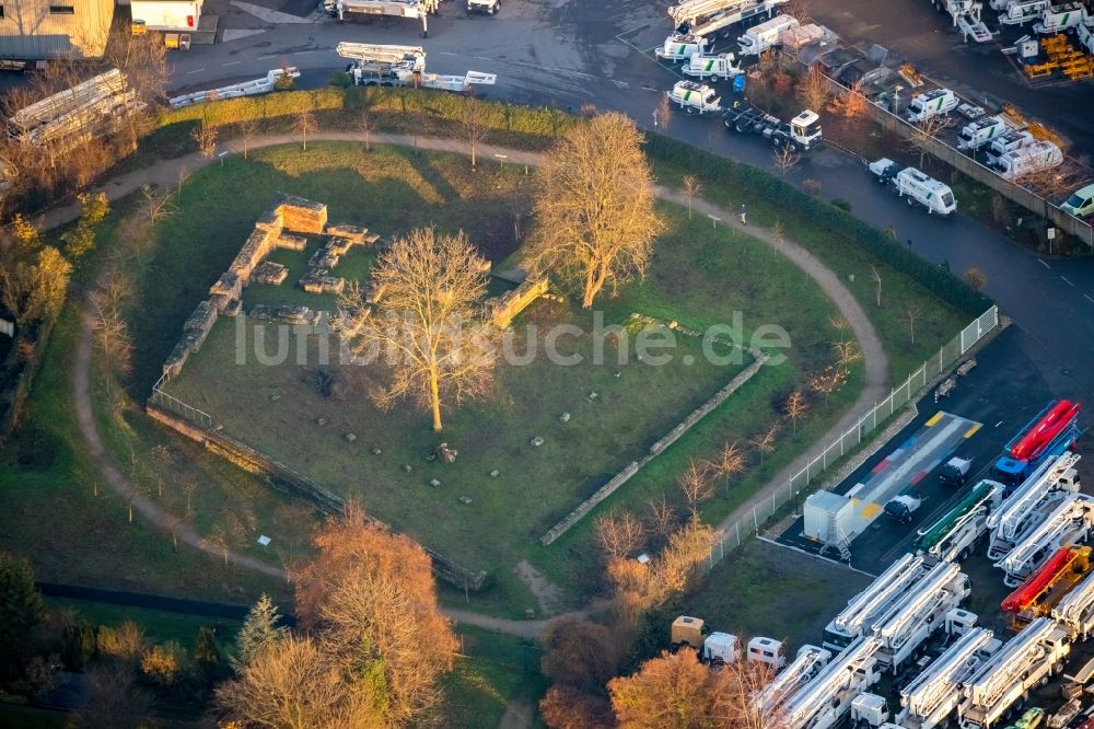 Luftbild Herne - Weihnachtsmarkt- Veranstaltungsgelände im Ortsteil Wanne-Eickel in Herne im Bundesland Nordrhein-Westfalen, Deutschland