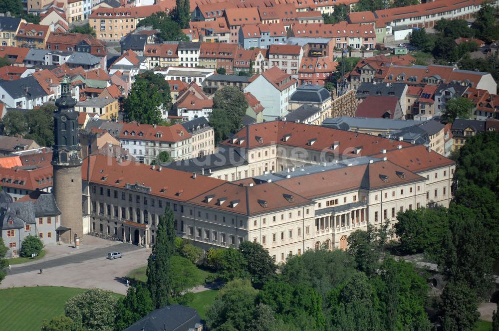 WEIMAR von oben - Weimarer Stadtschloss