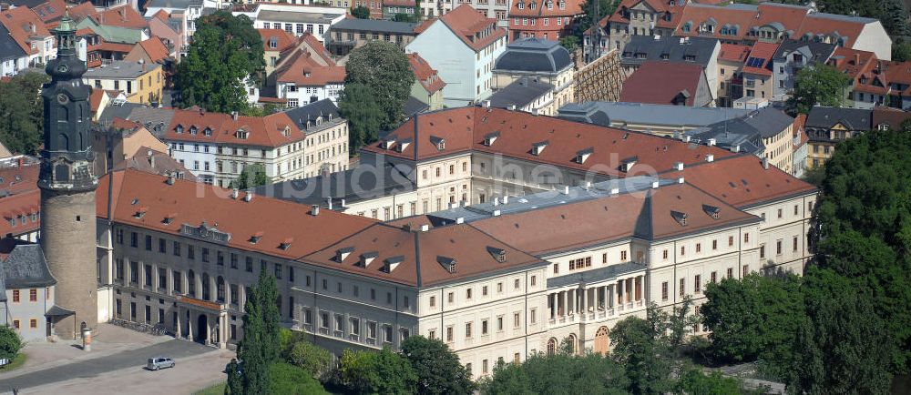 WEIMAR von oben - Weimarer Stadtschloss