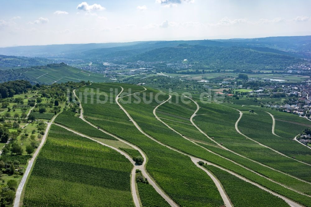 Luftbild Korb - Weinbergs- Landschaft der Winzer- Gebiete in Korb im Bundesland Baden-Württemberg