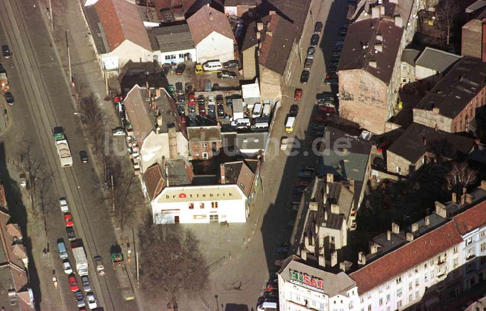 Luftaufnahme Berlin - Weißenseer Spitze / Brotfabrik