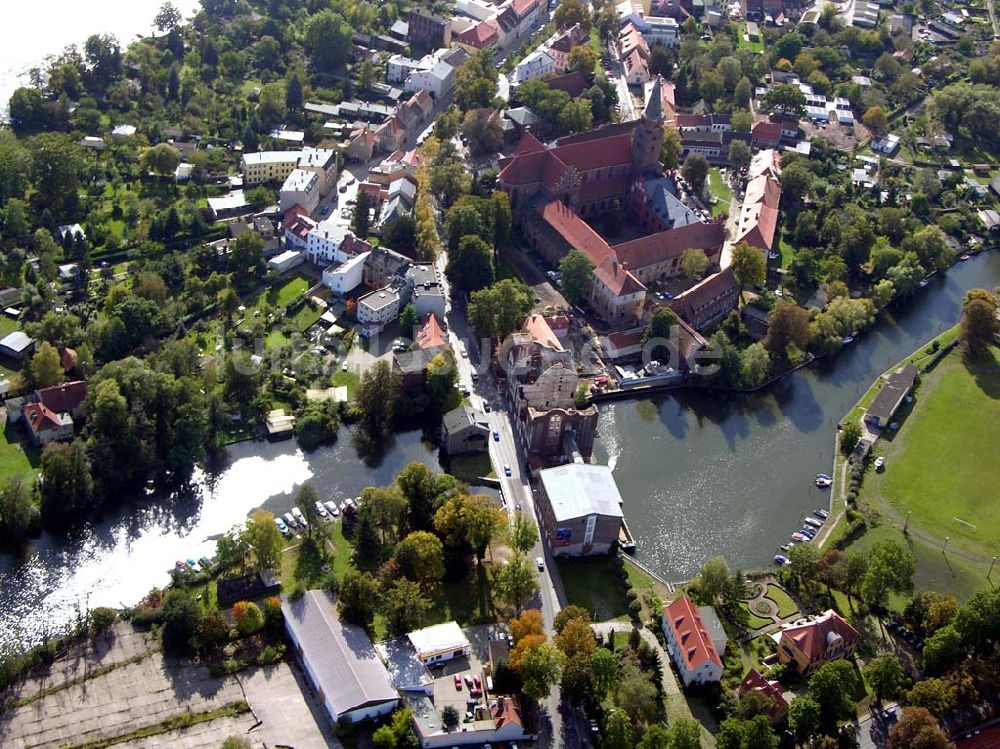 Luftaufnahme Brandenburg - Weksgelände und Heidrichsmühle in Brandenburg.