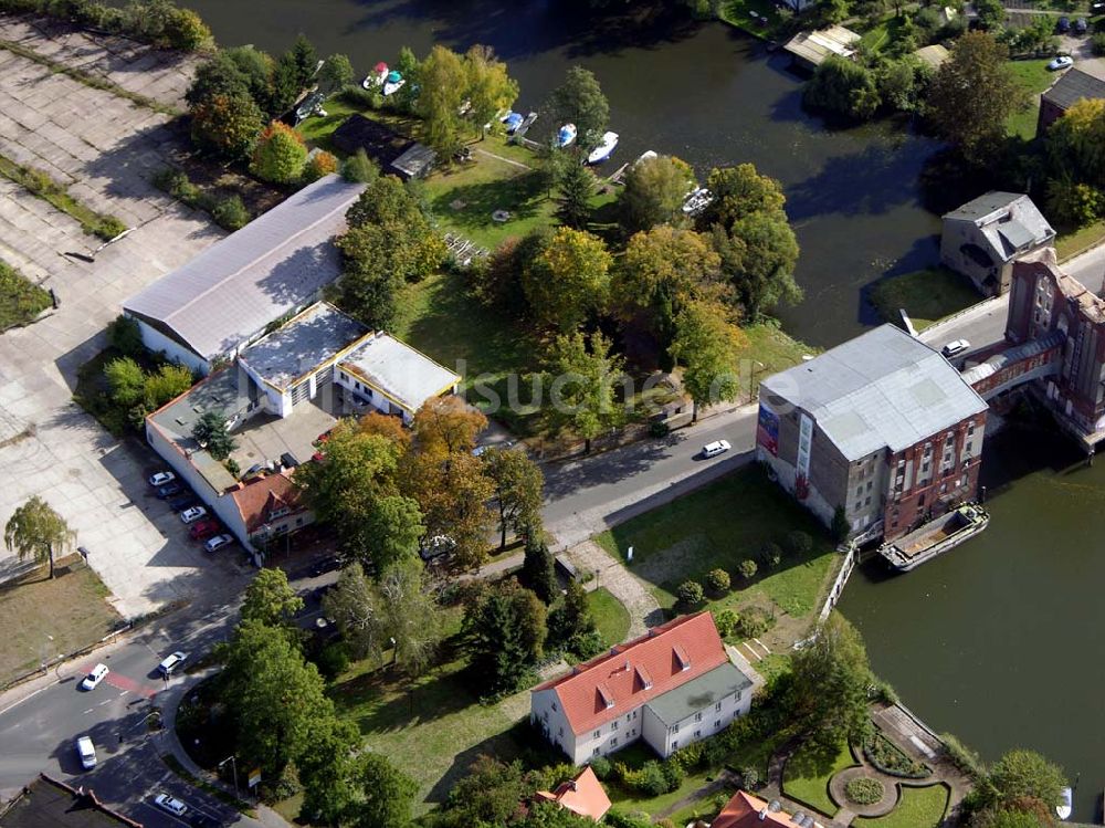 Brandenburg aus der Vogelperspektive: Weksgelände und Heidrichsmühle in Brandenburg.