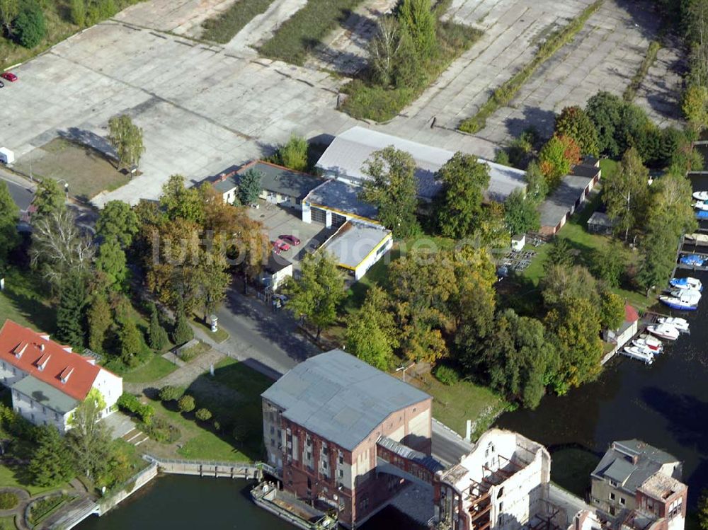 Brandenburg aus der Vogelperspektive: Weksgelände und Heidrichsmühle in Brandenburg.