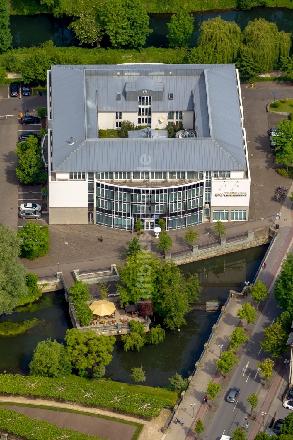 Lippstadt von oben - Welcome Hotel in Lippstadt im Bundesland Nordrhein-Westfalen