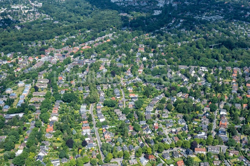 Hamburg von oben - Wellingsbüttel Stadtteil in Hamburg, Deutschland