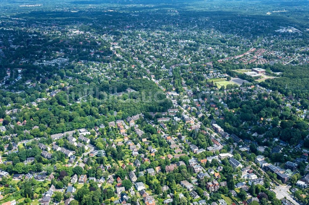 Hamburg aus der Vogelperspektive: Wellingsbüttel Stadtteil in Hamburg, Deutschland