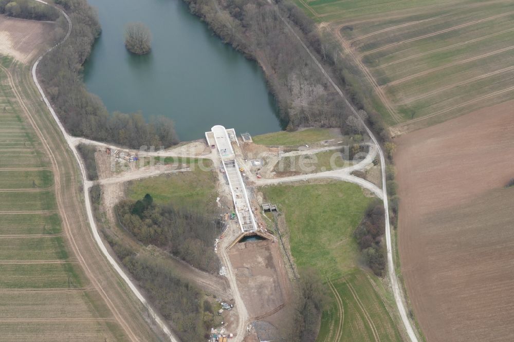 Friedland von oben - Wendebachstausee in Friedland im Bundesland Niedersachsen