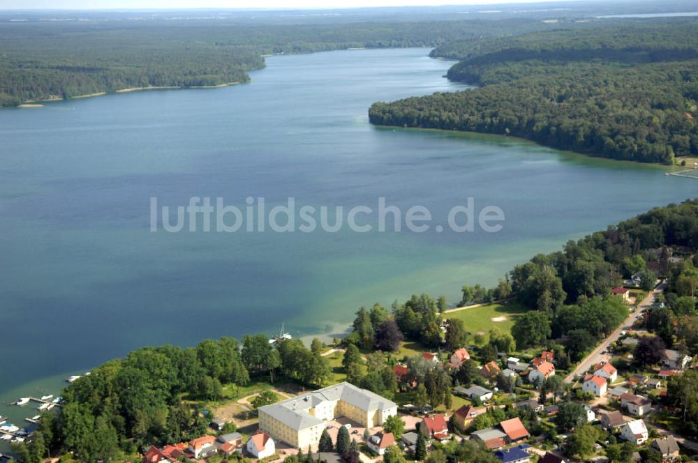 Altenhof von oben - Werbellinsee bei Altenhof in Brandenburg