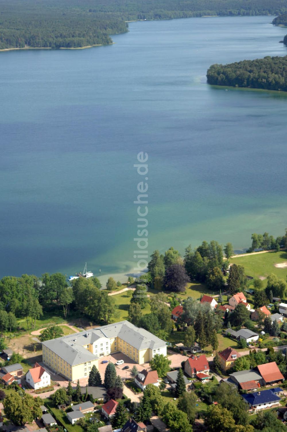 Altenhof aus der Vogelperspektive: Werbellinsee bei Altenhof in Brandenburg