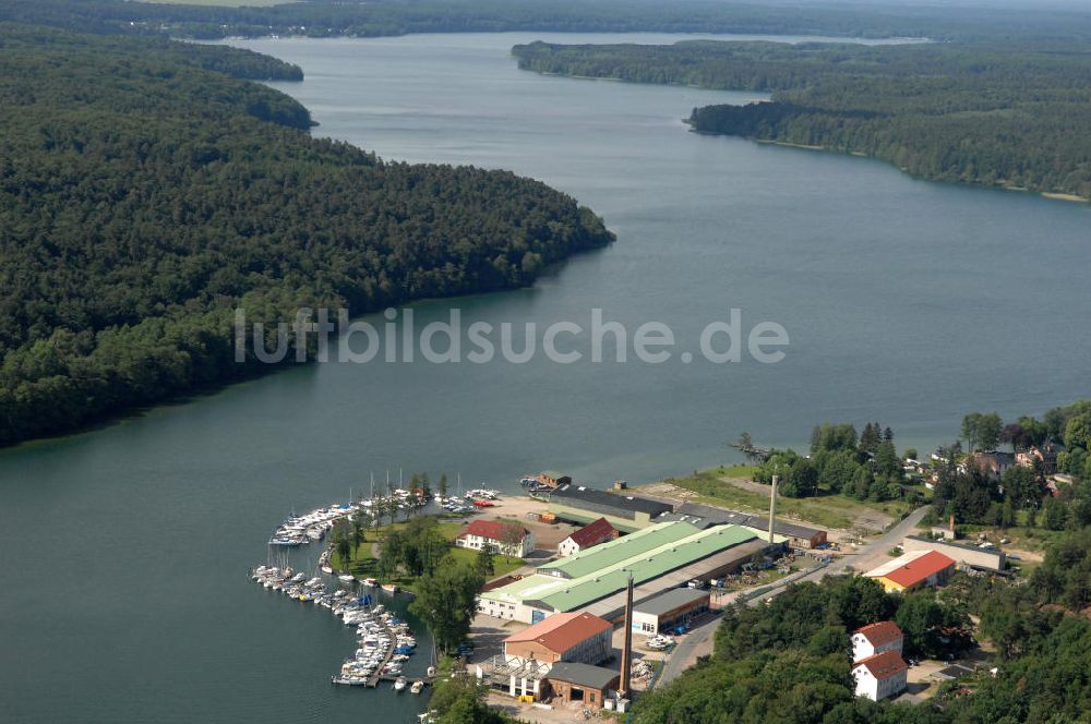 Luftaufnahme Elsenau - Werbellinsee bei Elsenau in Brandenburg