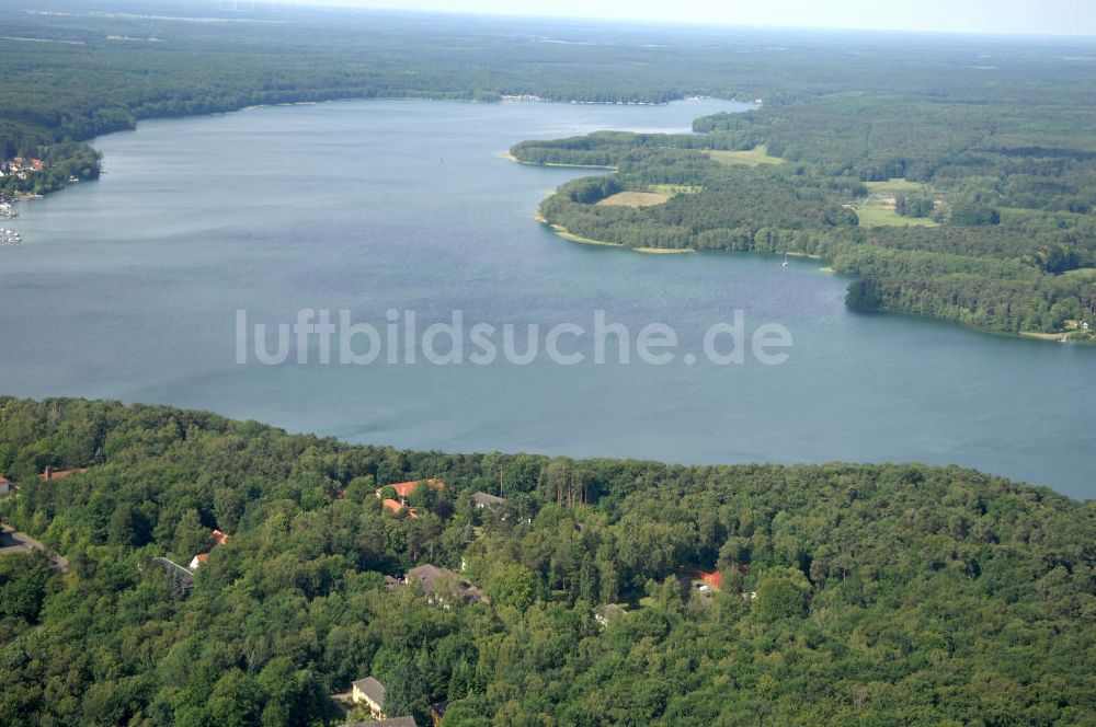 Luftaufnahme Schorfheide - Werbellinsee in Brandenburg