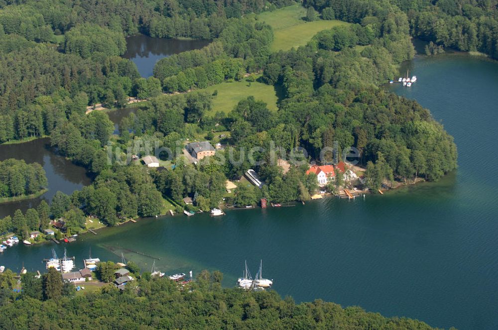 Luftbild Schorfheide - Werbellinsee in Brandenburg