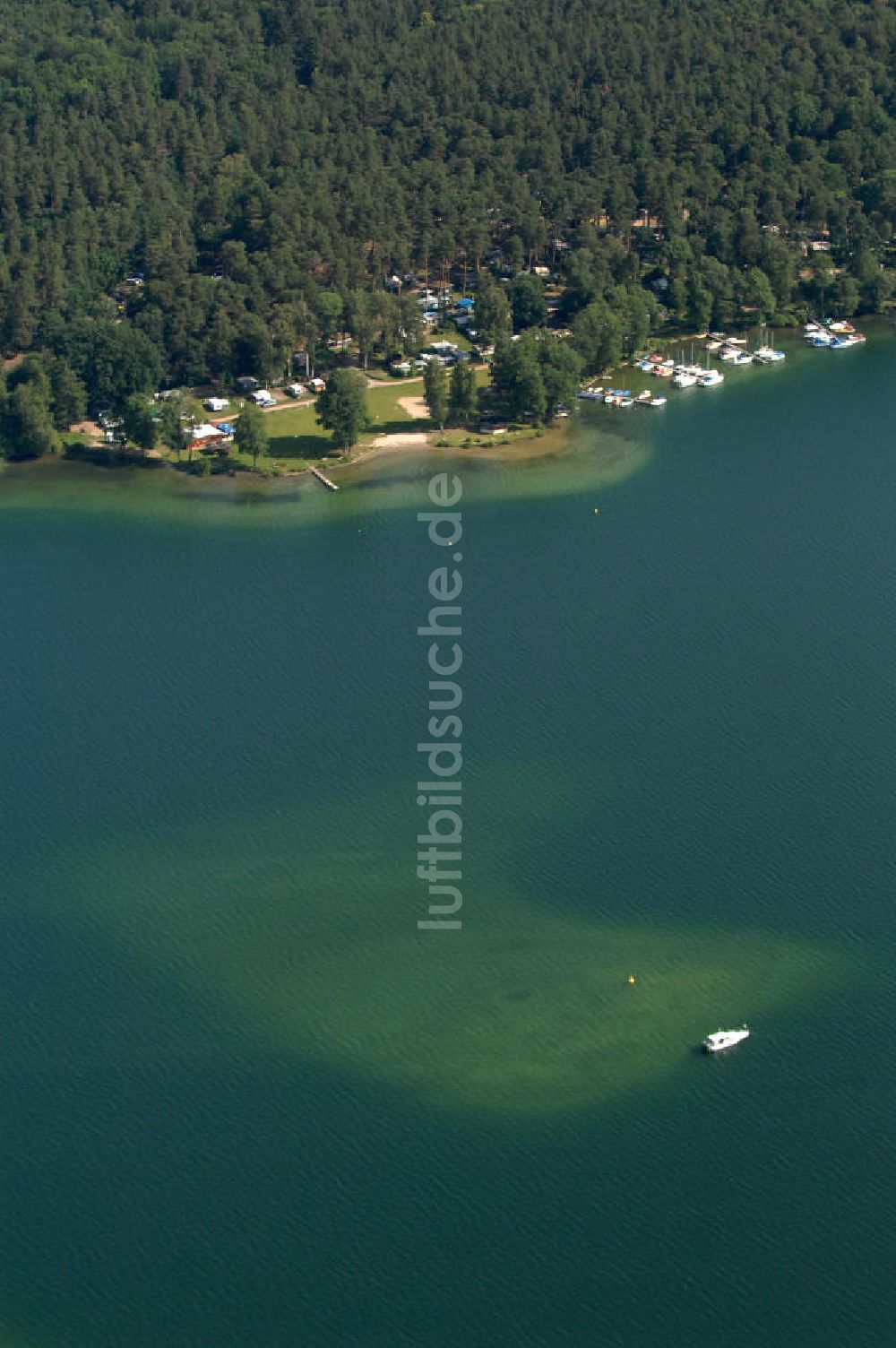 Luftaufnahme Schorfheide - Werbellinsee in Brandenburg