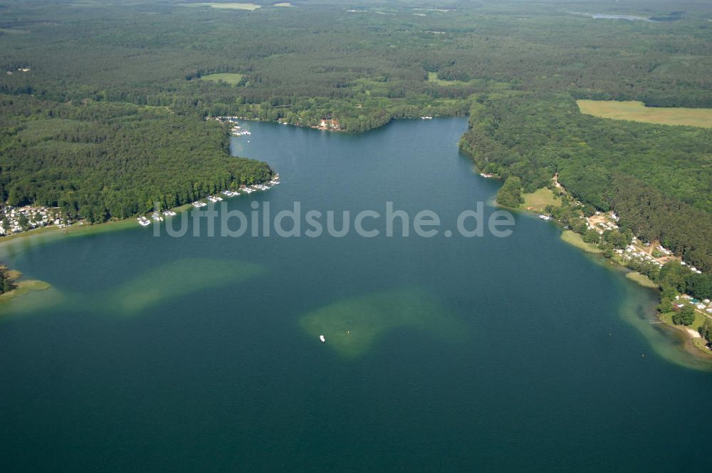 Luftbild Schorfheide - Werbellinsee in Brandenburg