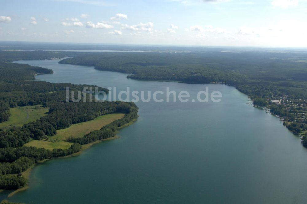 Luftaufnahme Schorfheide - Werbellinsee in Brandenburg