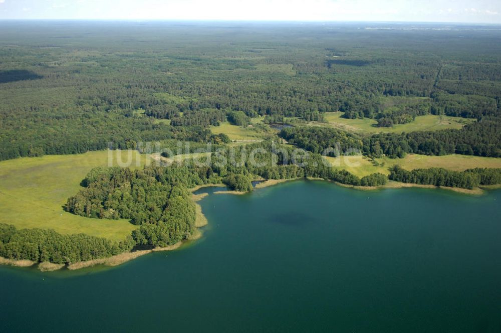 Luftbild Schorfheide - Werbellinsee in Brandenburg