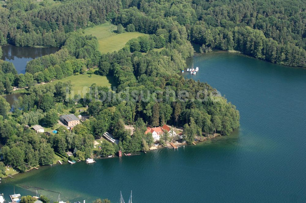 Luftaufnahme Schorfheide - Werbellinsee in Brandenburg