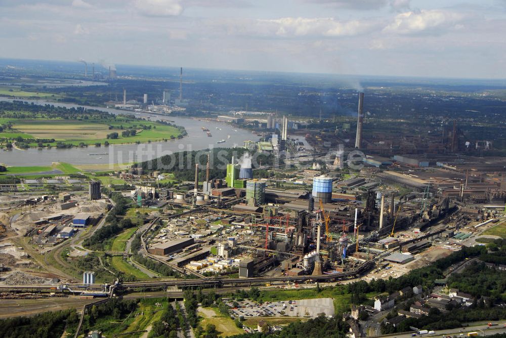 Duisburg-Bruckhausen aus der Vogelperspektive: Werk Bruckhausen der Thyssen Krupp Steel