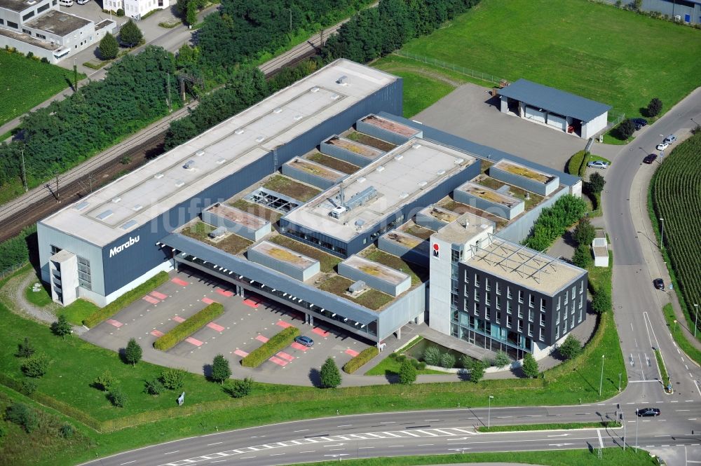 Bietigheim-Bissingen aus der Vogelperspektive: Werk der Marabu GmbH & Co. KG in Bietigheim-Bissingen im Bundesland Baden-Württemberg