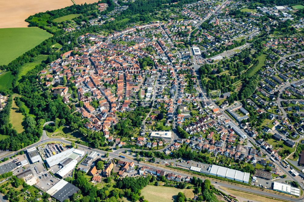 Luftaufnahme Blomberg - Werksgelande der PHOENIX CONTACT Deutschland GmbH in Blomberg im Bundesland Nordrhein-Westfalen, Deutschland