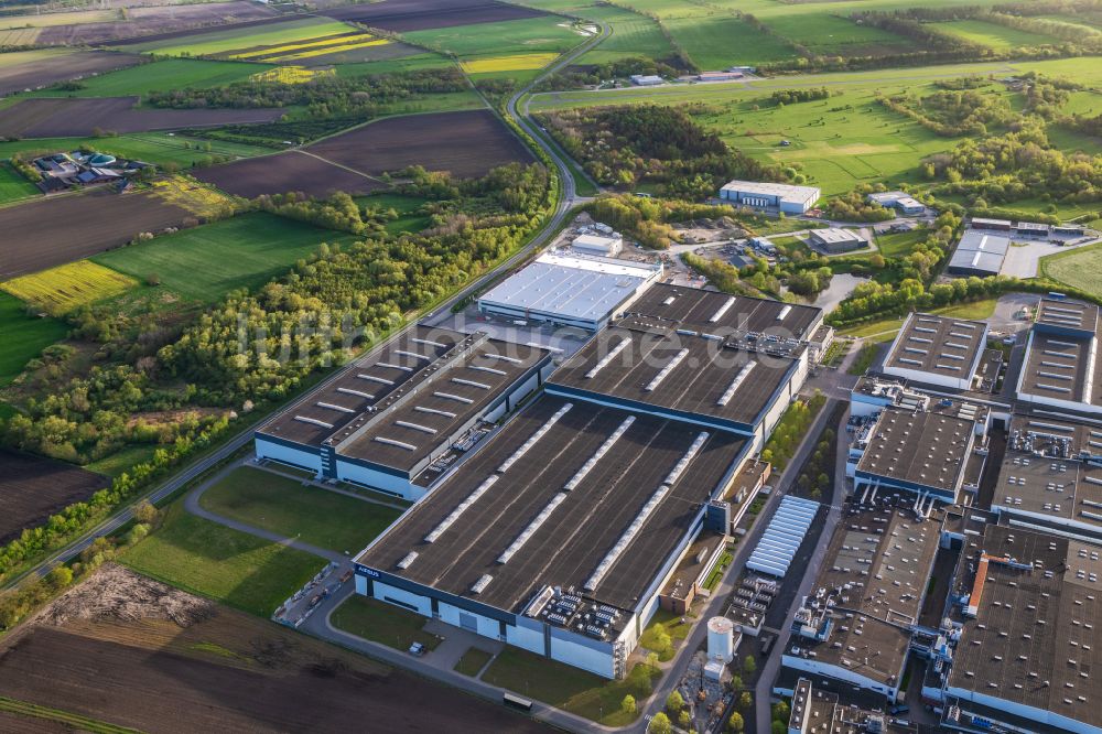 Luftbild Stade - Werksgelände Airbus Deutschland GmbH im Ortsteil Ottenbeck in Stade im Bundesland Niedersachsen, Deutschland