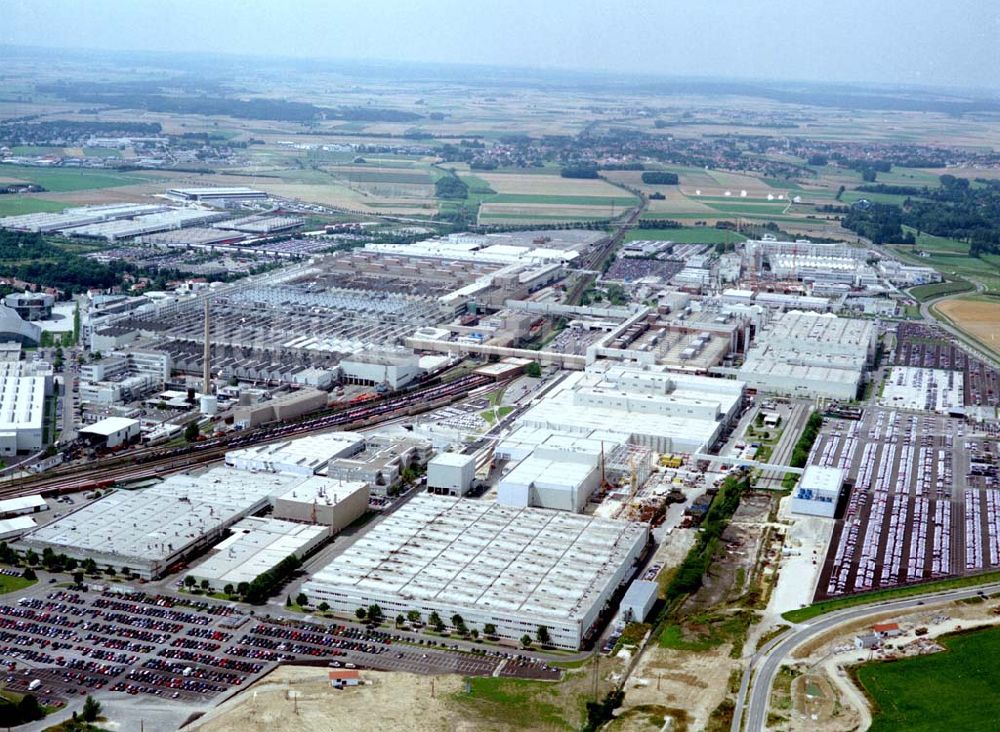 Ingolstadt von oben - Werksgelände der AUDI Aktiengesellschaft (0841) 89-0 Auto-Union-Str. in 85057 Ingolstadt Donau.