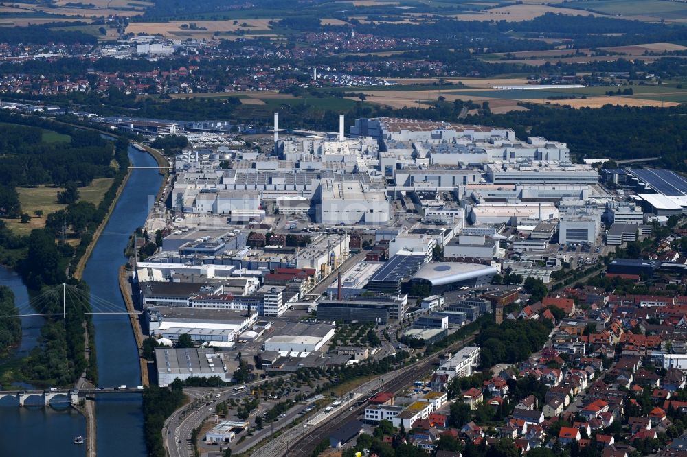 Heilbronn von oben - Werksgelände der Audi AG in Heilbronn im Bundesland Baden-Württemberg, Deutschland