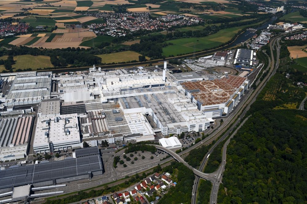 Heilbronn von oben - Werksgelände der Audi AG in Heilbronn im Bundesland Baden-Württemberg, Deutschland