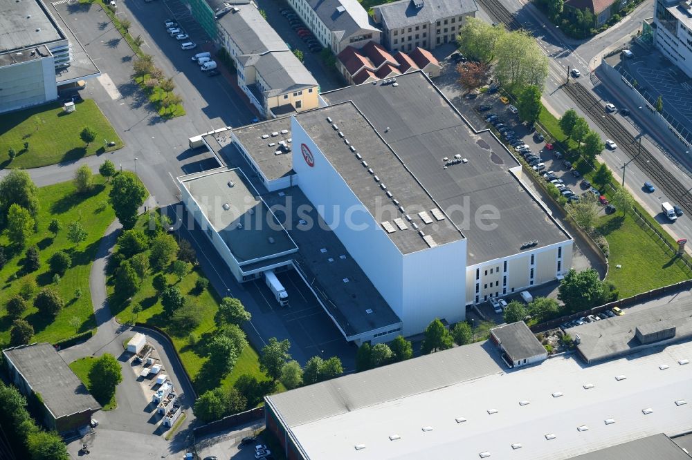 Bielefeld aus der Vogelperspektive: Werksgelände der Dr. August Oetker Nahrungsmittel KG in Bielefeld im Bundesland Nordrhein-Westfalen, Deutschland