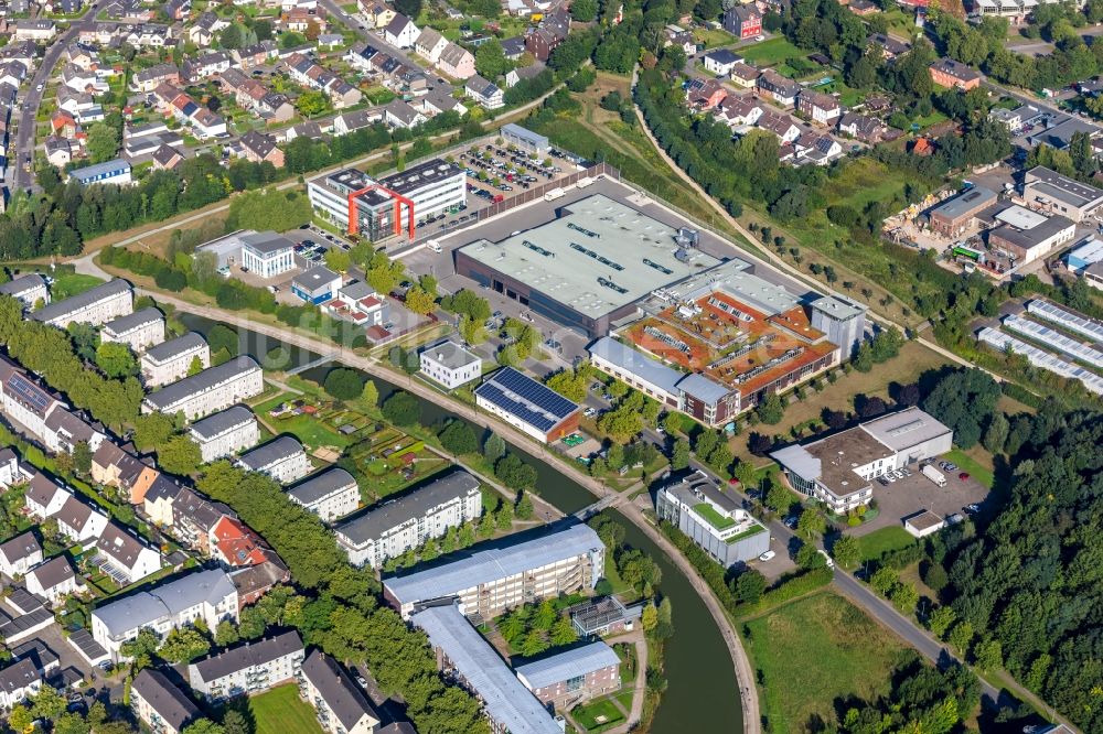 Luftbild Wattenscheid - Werksgelände der Back Bord Mühlenbäckerei GmbH & Co. KG in Wattenscheid im Bundesland Nordrhein-Westfalen, Deutschland