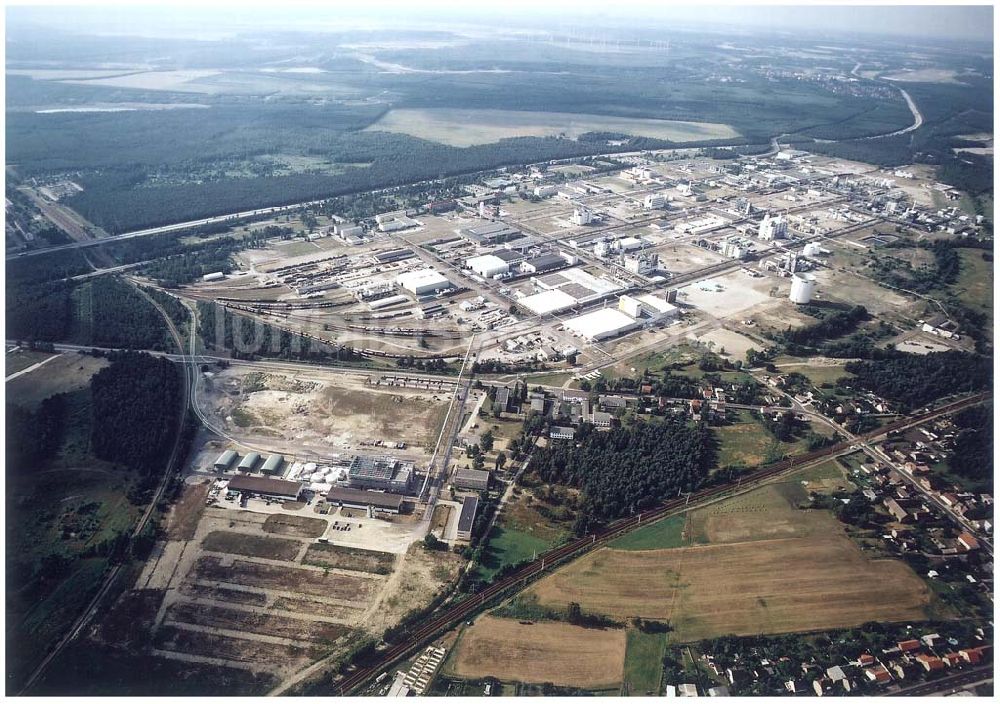 Luftaufnahme Schwarzheide / Brandenburg - Werksgelände der BASF AG in Schwarzheide