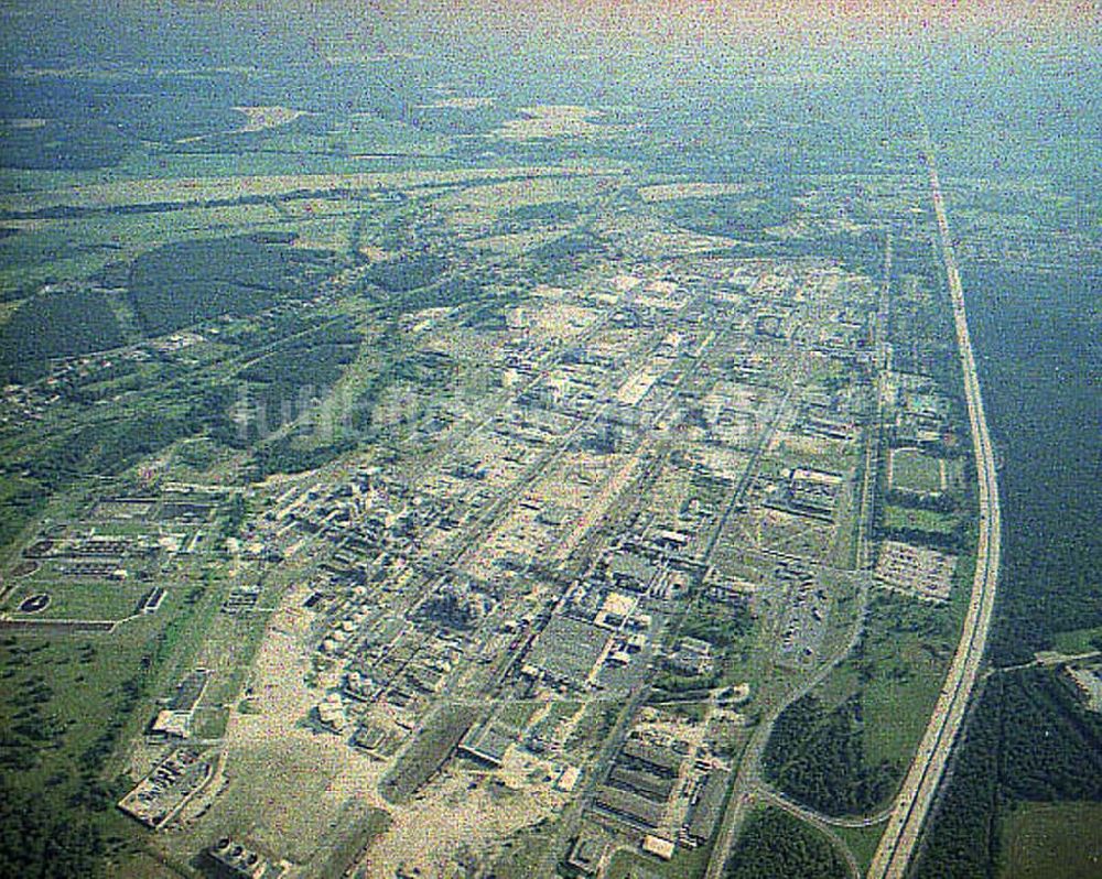 Luftaufnahme Schwarzheide / Brandenburg - Werksgelände der BASF AG in Schwarzheide